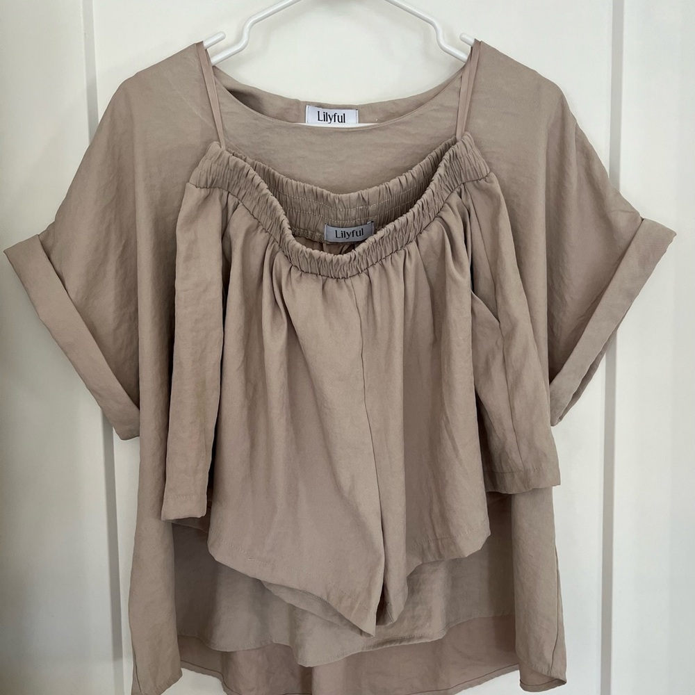 Women's Beige Neutral Set from Lillyful
